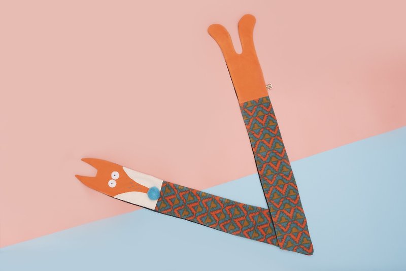 狐狸围巾 - 橘色波希米亚 - 围巾/披肩 - 其他人造纤维 