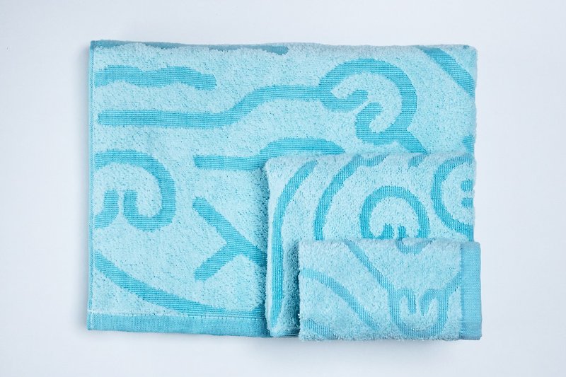| 沪巾 | 方巾、毛巾、浴巾 - 毛巾浴巾 - 棉．麻 蓝色