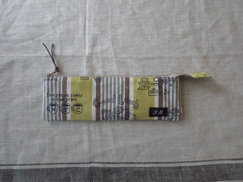 【开动了】个人餐具袋 (条纹和手绘图腾) - 其他 - 棉．麻 