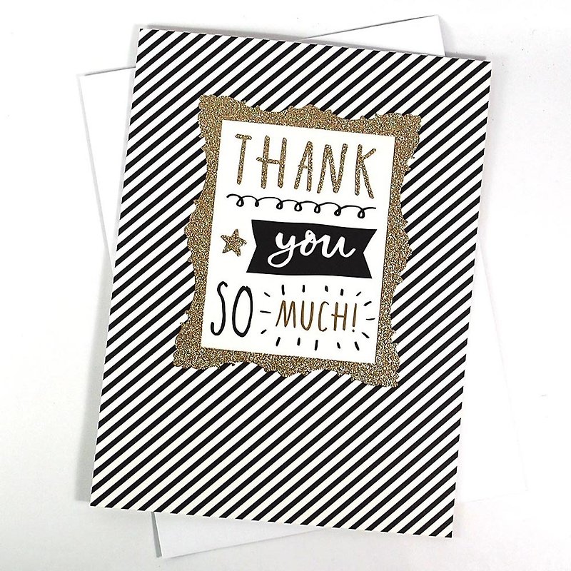 超大张-非常感谢您【Hallmark-卡片 无限感谢】 - 卡片/明信片 - 纸 黑色