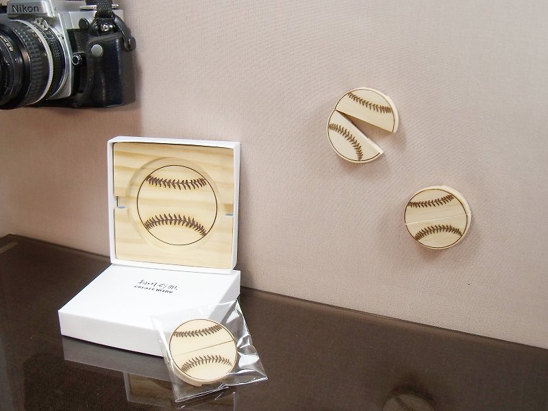 棒球  冠军赛 运动 手机座 杯垫 集线夹 定制 名字 纪念 礼物 - 摆饰 - 木头 咖啡色
