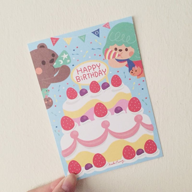 【生日蛋糕】明信片 - 卡片/明信片 - 纸 多色