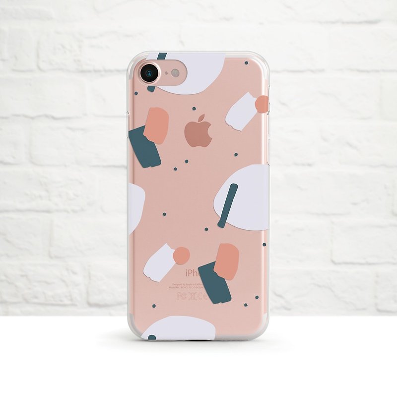 点点 - 防摔透明软壳- iPhone 14 pro Max 至 iPhone SE, Samsung - 手机壳/手机套 - 硅胶 粉红色