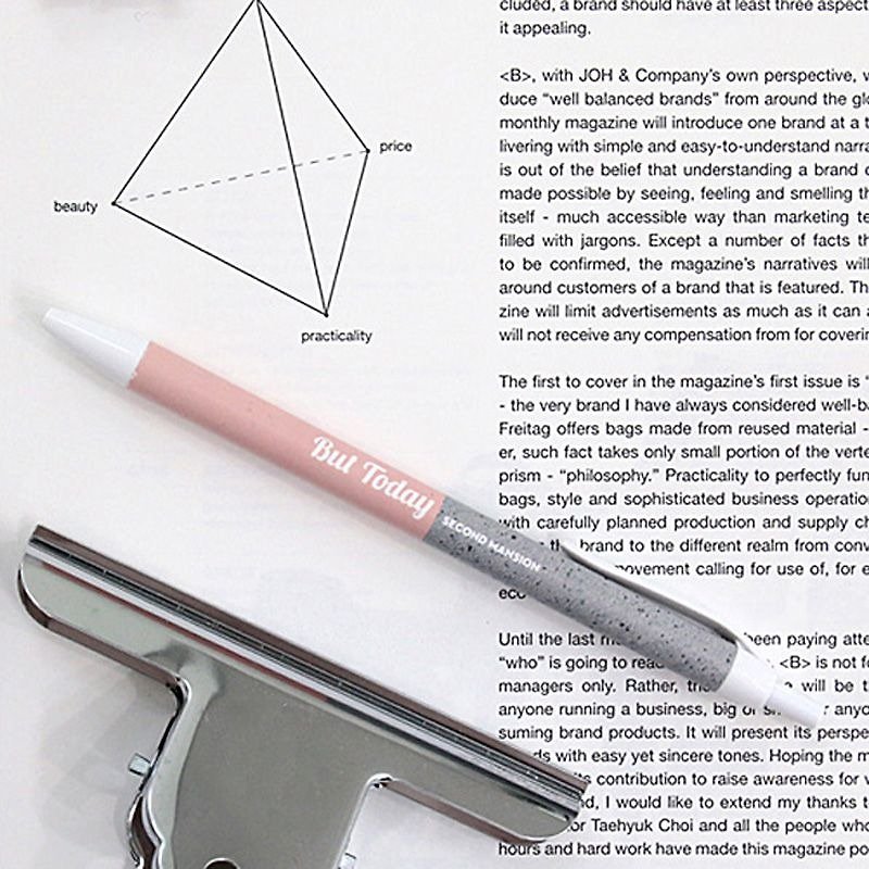 0.38星球油性原子笔V1-04 原色水泥,PLD63962 - 圆珠笔/中性笔 - 塑料 粉红色