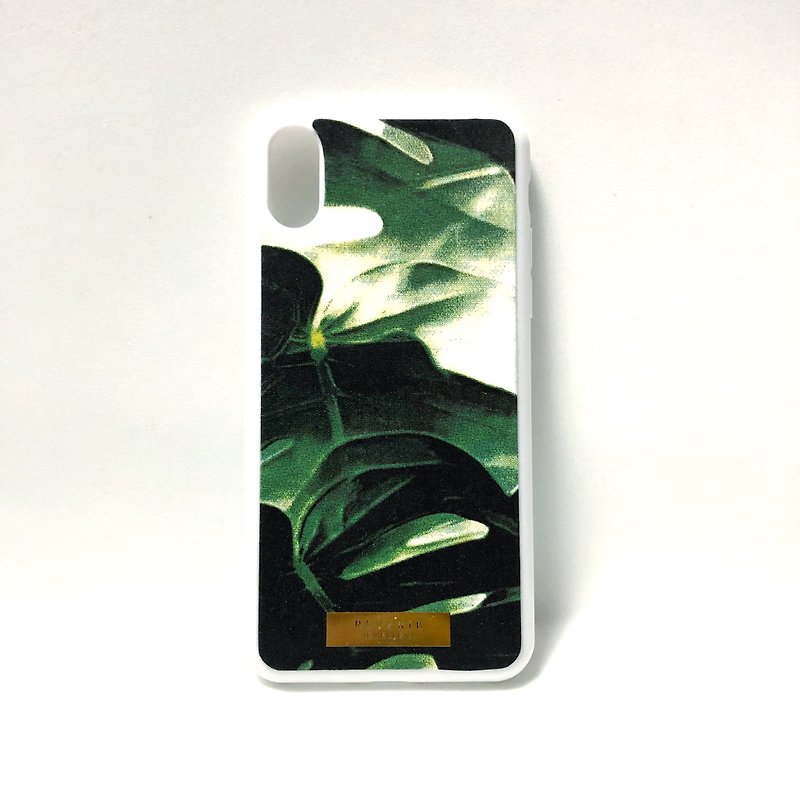 布制手机殻 - Tropical Garden (图中iphone X现货) - 手机壳/手机套 - 棉．麻 绿色