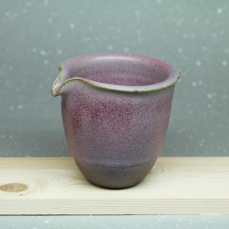粉紫茶海、公道杯、匀杯 手作陶艺 茶道具 - 茶具/茶杯 - 陶 