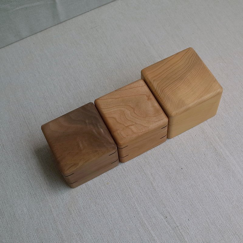 方型戒指盒 - 其他 - 木头 
