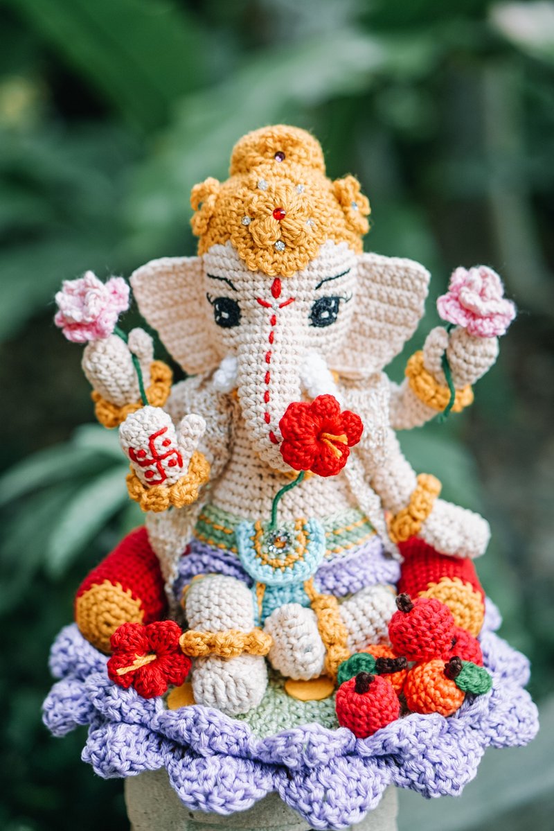 PDF Pattern Ganesha - 编织/刺绣/羊毛毡/裁缝 - 其他材质 金色