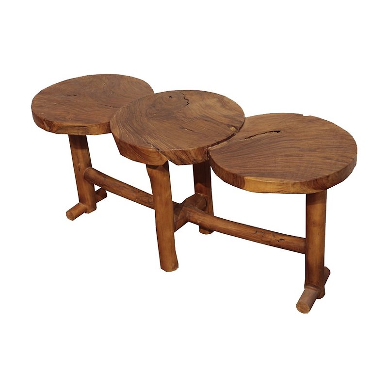 吉迪市JatiLiving |  古木造型花台 椅子 休閒椅 展示台 EFACH019 - 椅子/沙发 - 木头 