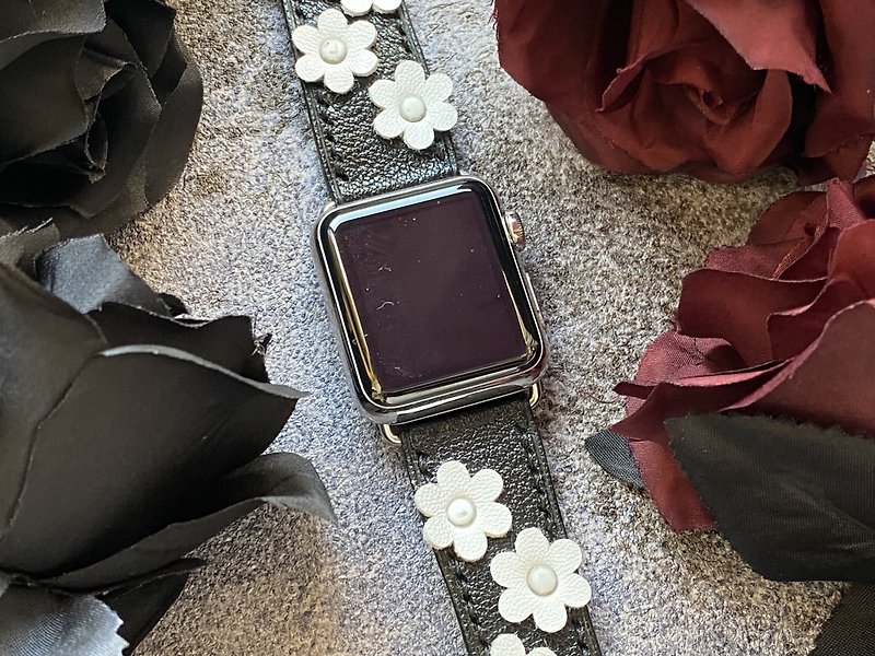 母亲节礼盒 Apple Watch 苹果表带, 黑色Togo iWatch Band 41mm - 表带 - 真皮 黑色