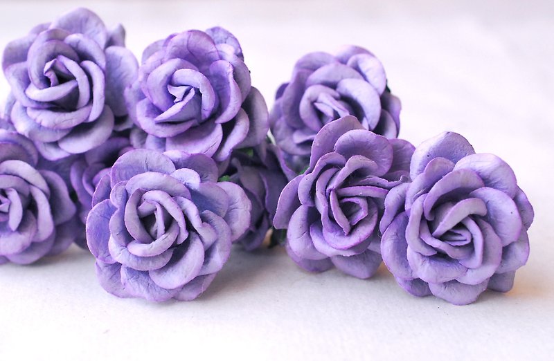 纸花  玫瑰大小3.5厘米   葡萄紫色 - 木工/竹艺/纸艺 - 纸 紫色
