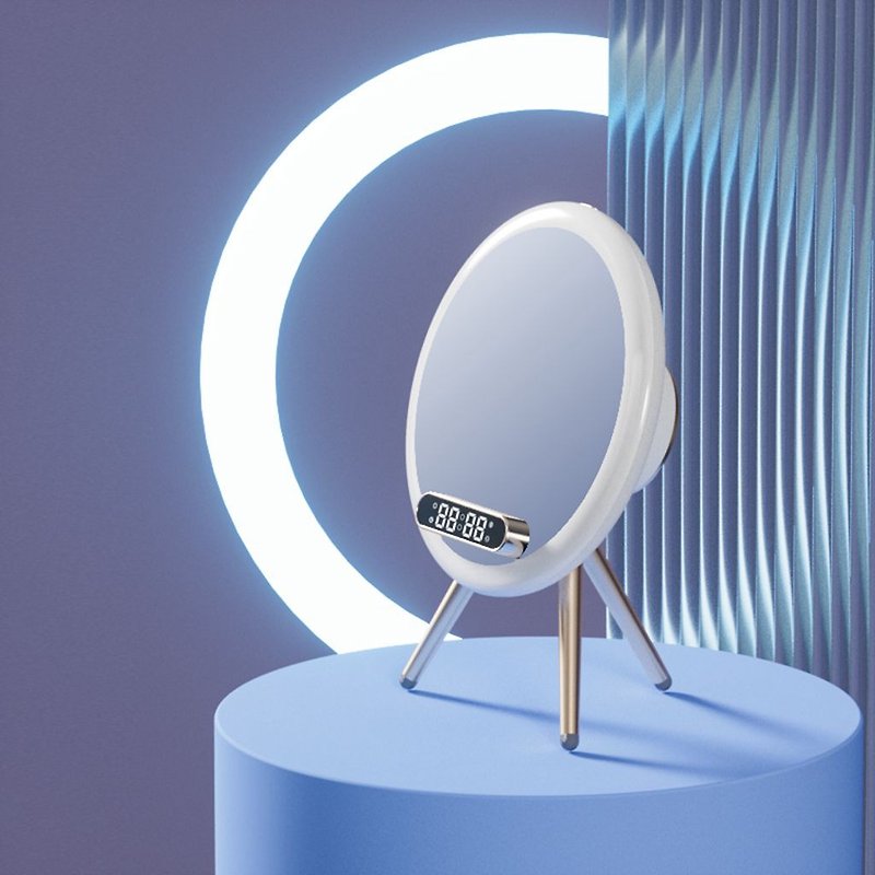 魔镜 手機無線充電 藍芽喇叭美妝鏡子藍牙音響擴音器 客製禮物 - 手机充电及周边 - 其他材质 