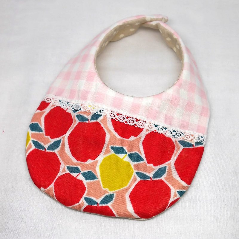Japanese Handmade 8-layer-gauze Baby Bib - 围嘴/口水巾 - 纸 红色