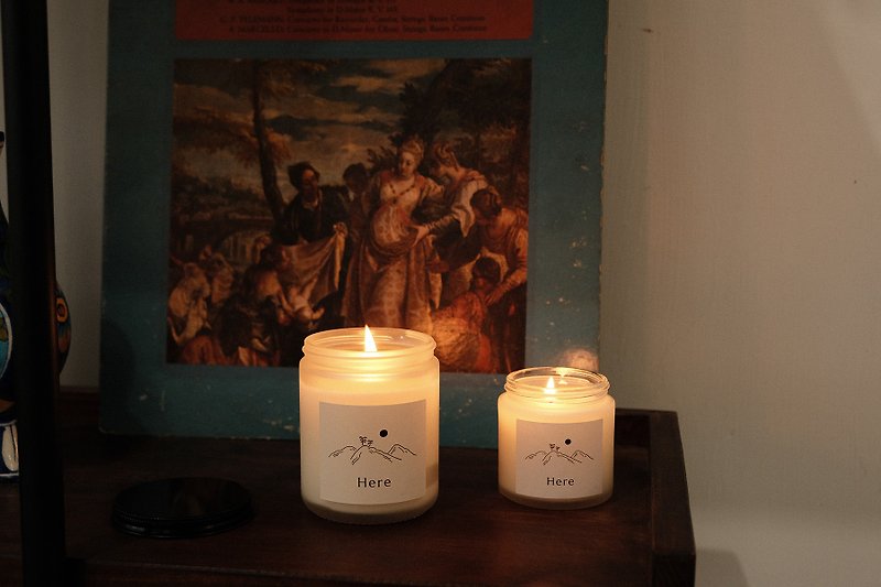 【惜物SALE】【放松草本】工艺香氛蜡烛 薰衣草&雪松 - 蜡烛/烛台 - 蜡 白色