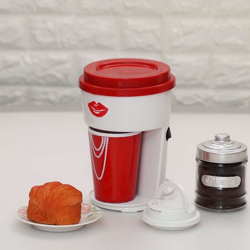 简约单杯自动滴滤式咖啡机-淑女 CM111-LADY - 其他 - 塑料 红色