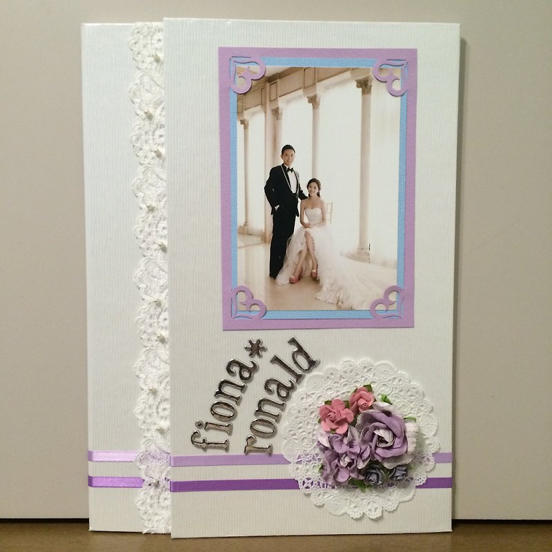 【手工订制】结婚证书套/ 证书夹 - 卡片/明信片 - 纸 紫色