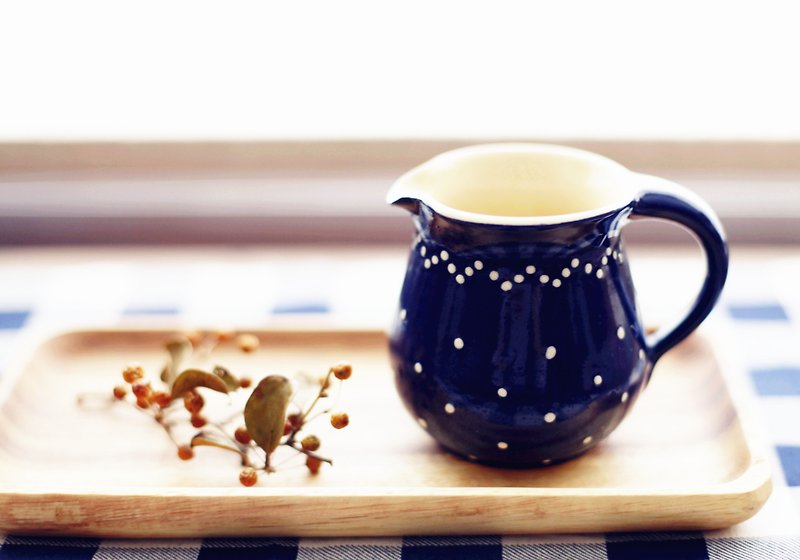 【好日恋物】德国VINTAGE 手作牛奶壶 - 茶具/茶杯 - 其他材质 蓝色