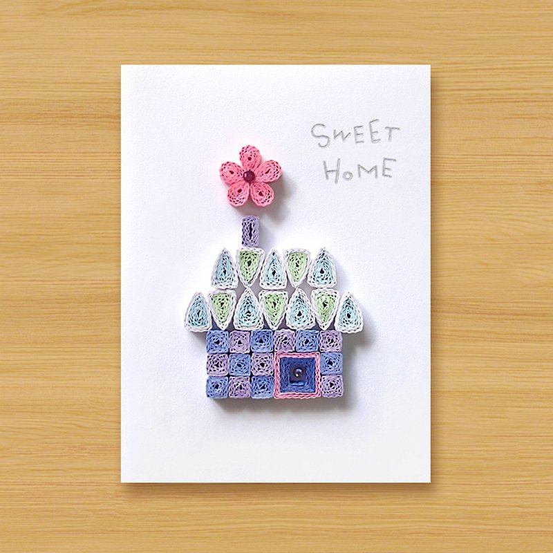 ( 3款供选择 ) 手工卷纸卡片 _ SWEET HOME - 母亲卡、父亲卡 - 卡片/明信片 - 纸 白色