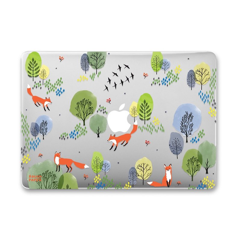 小狐狸的日常 | 印花透明MacBook电脑保护壳 - 平板/电脑保护壳 - 塑料 