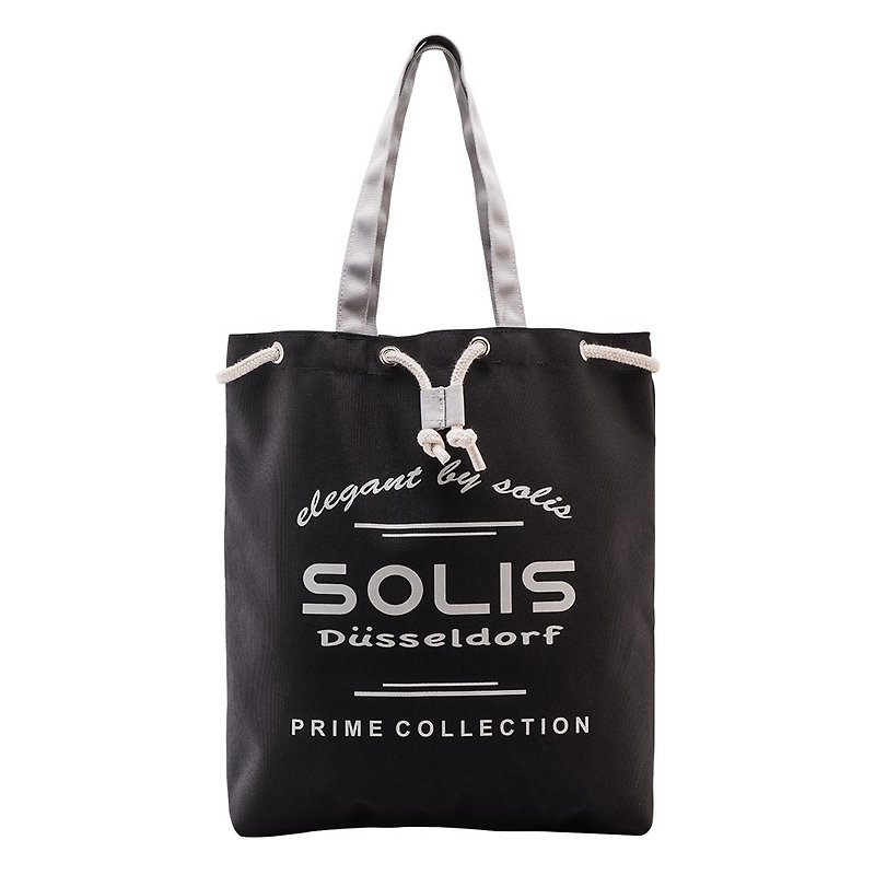SOLIS调色板系列撞色三用托特包(曜石黑) - 侧背包/斜挎包 - 聚酯纤维 黑色