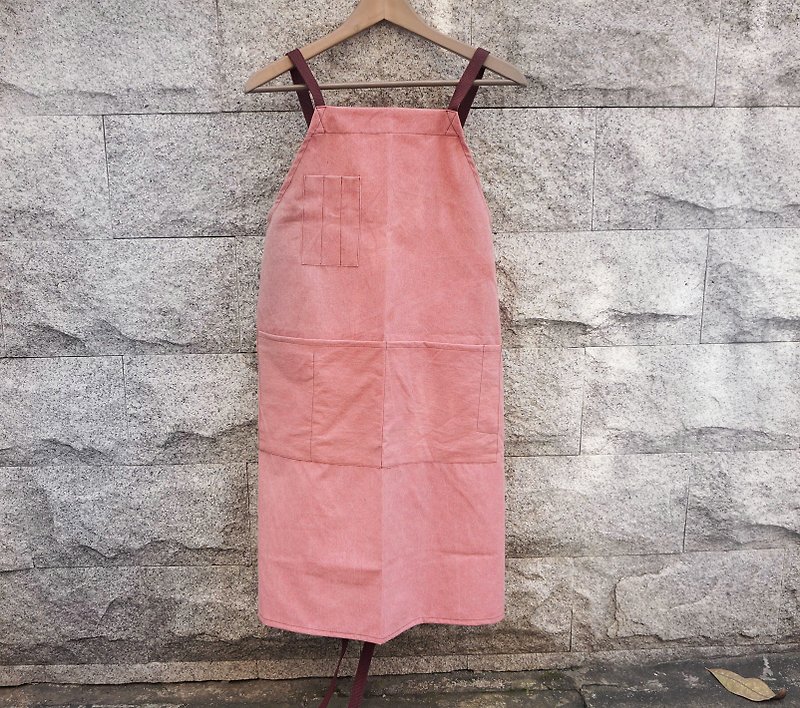 Sienna职人工作服围裙 - 围裙 - 棉．麻 粉红色
