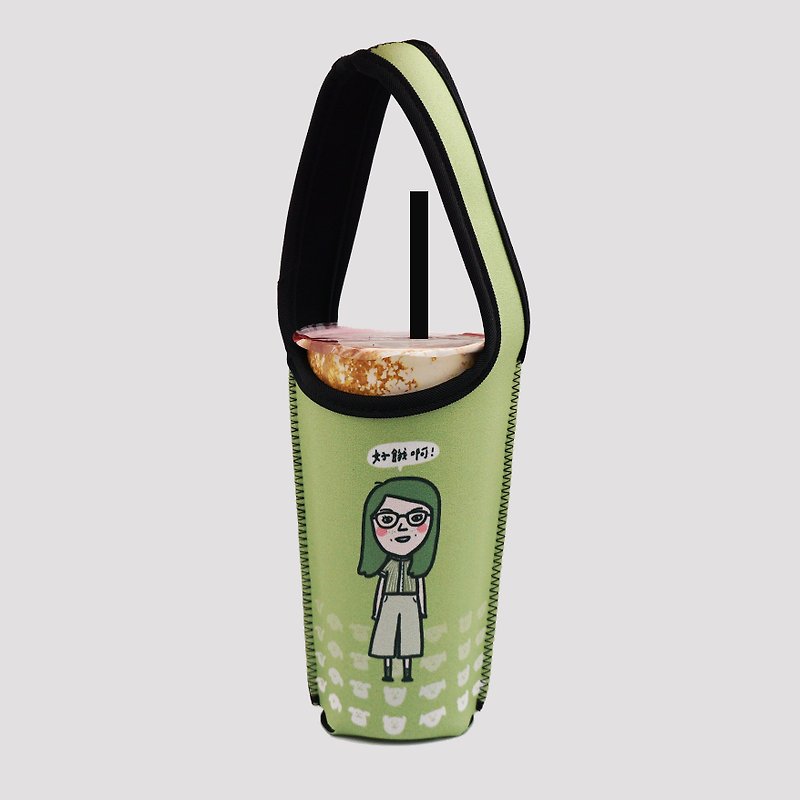 BLR 饮料提袋 保冷保温 Ti 81 Magai's 好朋友的日常对话 (绿) - 随行杯提袋/水壶袋 - 聚酯纤维 绿色