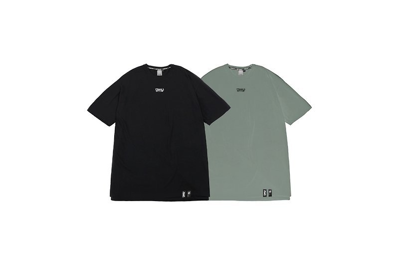 .67ARROW Logo Tee 短T 黑色 绿色 短袖 五分袖 开衩 大尺寸 - 男装上衣/T 恤 - 棉．麻 黑色
