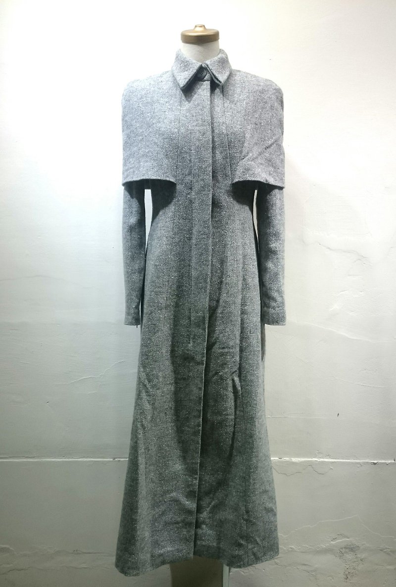 Sample Sale 日本进口100%全羊毛长版外套 Twinkle Cat - 女装休闲/机能外套 - 羊毛 灰色
