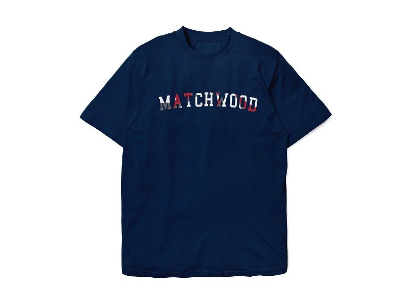 火柴木设计 Matchwood College Logo Tee 几何迷彩美式滚筒短T - 男装上衣/T 恤 - 棉．麻 多色