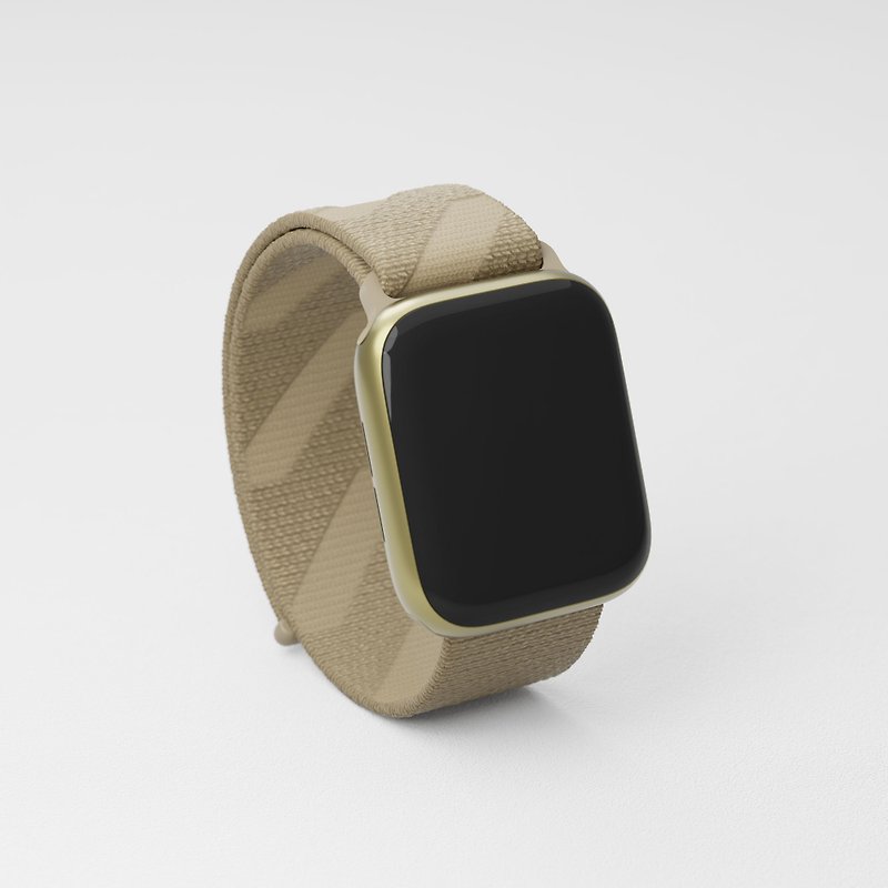 XOUXOU / Active Band for Apple Watch 表带 - 灰褐色 - 表带 - 尼龙 卡其色