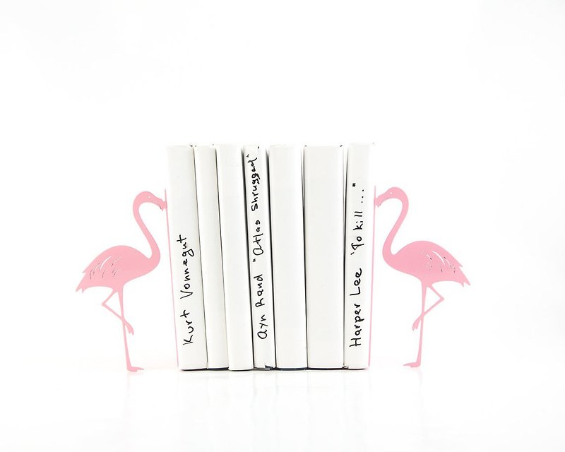 Metal Bookends Flamingos // Book holders // FREE SHIPPING WORLDWIDE //