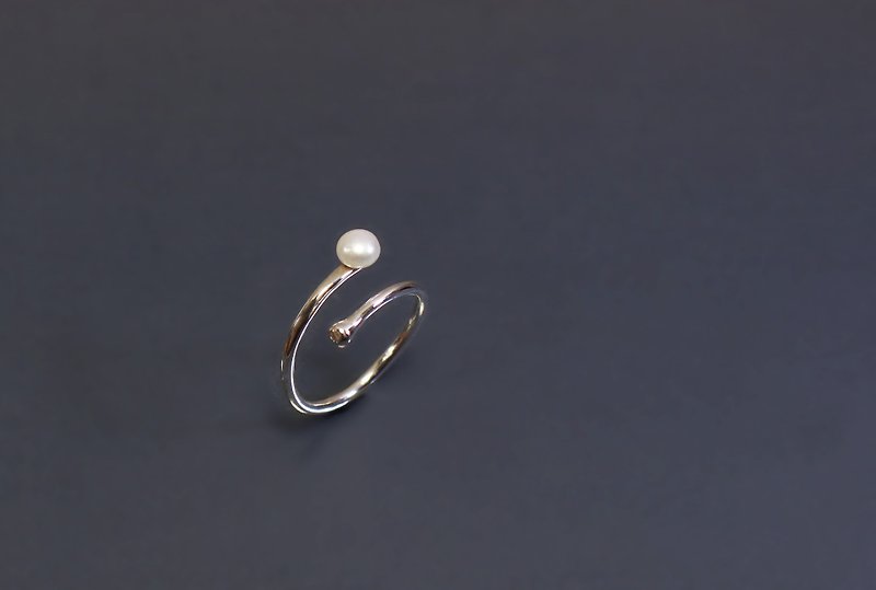 图像系列-小珍珠开口925银戒