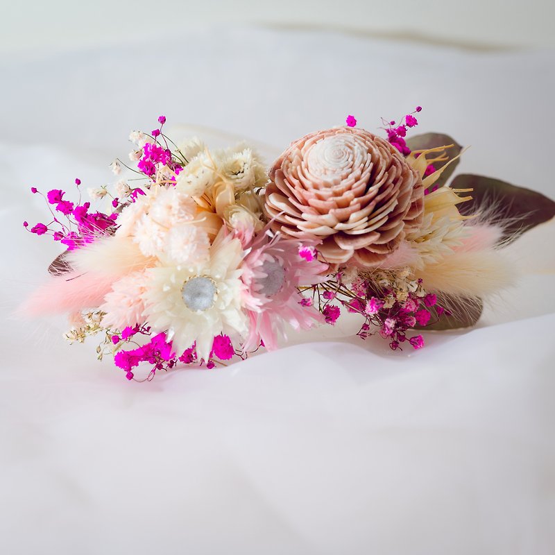 新娘的祝福 - 伴娘手腕花 - 少女心款 - 手链/手环 - 植物．花 粉红色
