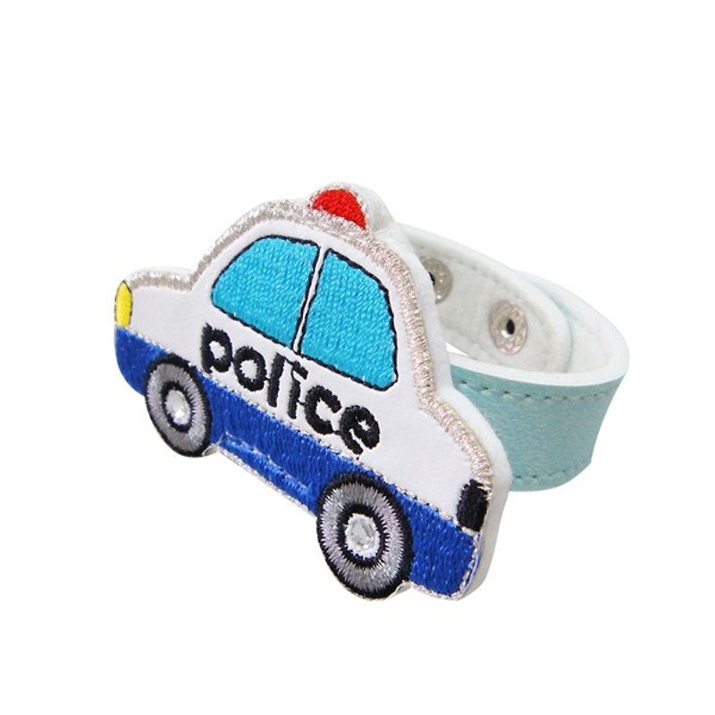手环 ─  正义英雄警察车(含皮环) - 手链/手环 - 其他材质 蓝色