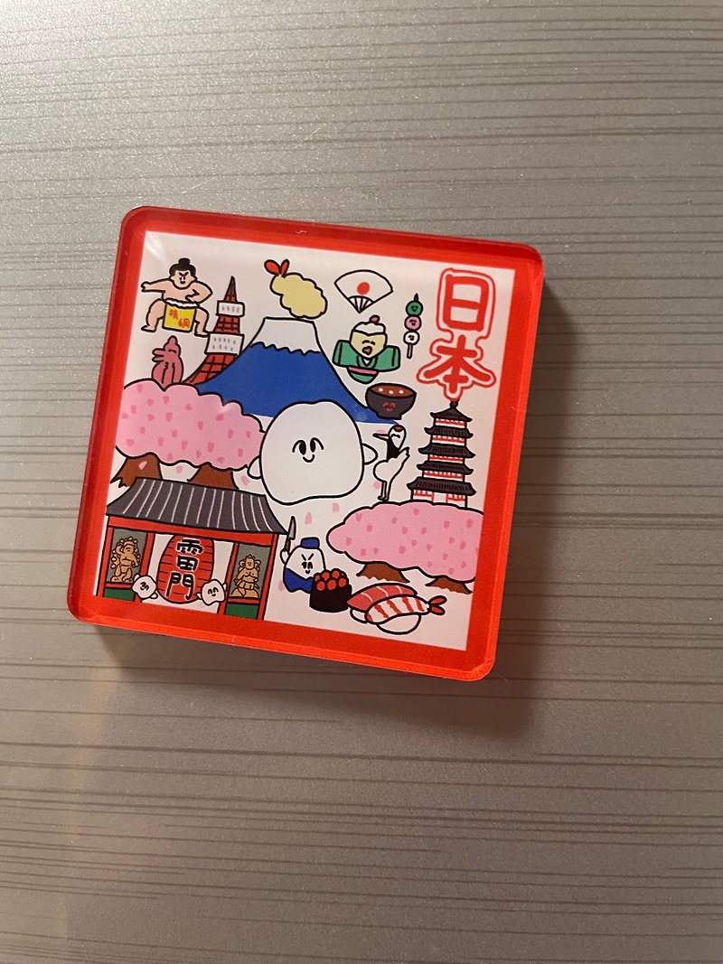 日本マグネット - 冰箱贴/磁贴 - 塑料 红色
