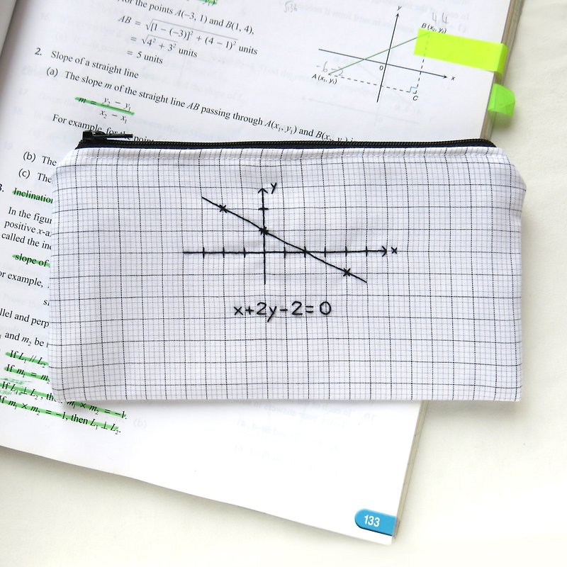 线性方程式 Linear Equation / 数学 零钱包 笔袋 / 定制化 - 铅笔盒/笔袋 - 绣线 多色