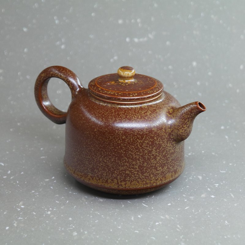洒金釉 钟形 正把 茶壶 手作陶艺 茶道具 - 茶具/茶杯 - 陶 
