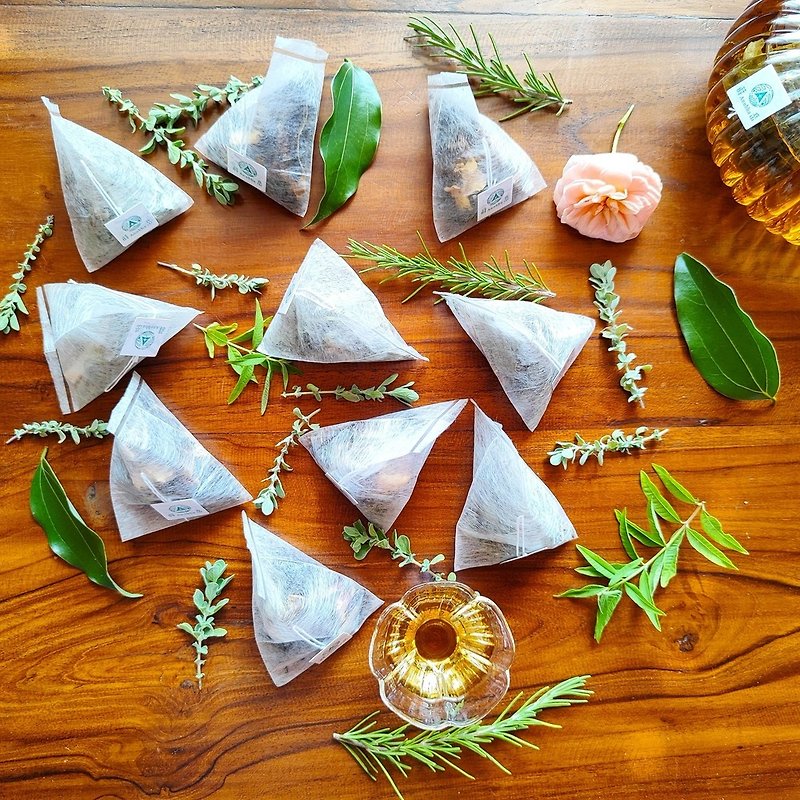 六款手作香草花茶包-含农园自产14种纯净香草-香草花茶礼盒 - 茶 - 植物．花 