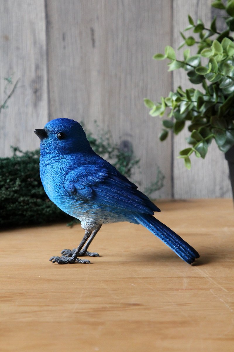 日本Magnets疗愈系列蓝鸟回纹针吸铁/桌上摆饰座 - 其他 - 树脂 蓝色