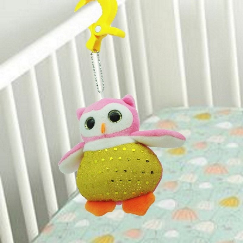 【圣诞新年礼物】猫头鹰婴儿牀挂玩具 - 玩具/玩偶 - 聚酯纤维 粉红色