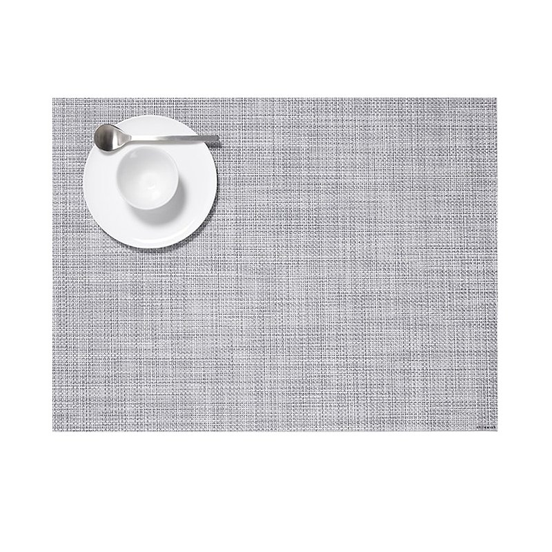 细篮网编 Mini Basketweave 餐垫36 × 48 cm-迷雾灰 MIST - 餐垫/桌巾 - 塑料 灰色