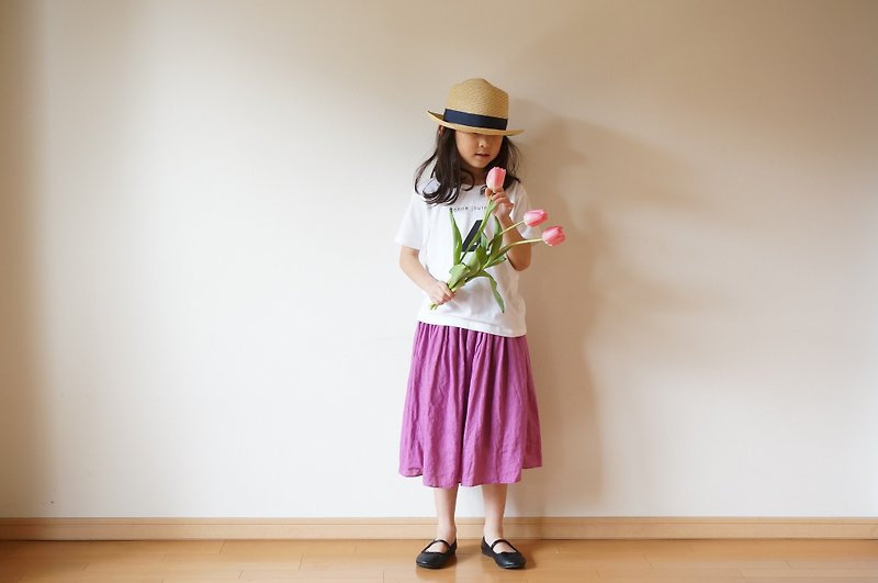 French linen gather skirt 1,2 size - 其他 - 棉．麻 