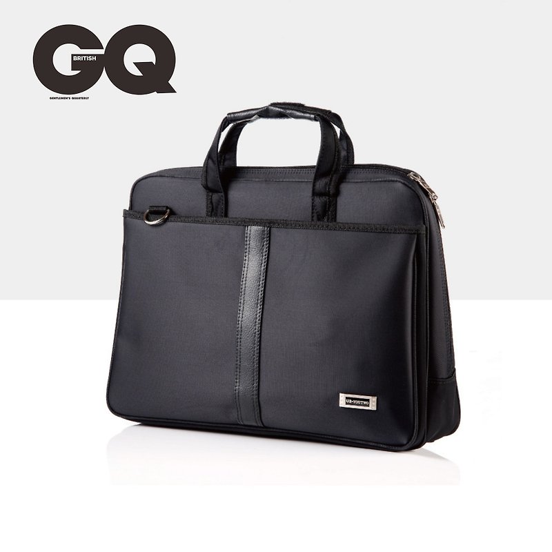 British GQ x U2 Bags -极致黑防泼水商务公文包 绅士包 - 公文包/医生包 - 防水材质 黑色