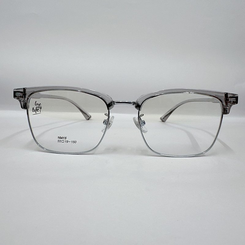 站内最高等级UV420滤蓝光0度眼镜│眉架合金个性修脸型系列B款 - 眼镜/眼镜框 - 其他金属 银色