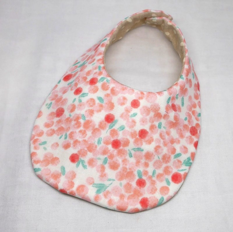 Japanese Handmade 8-layer-gauze Baby Bib - 围嘴/口水巾 - 棉．麻 粉红色