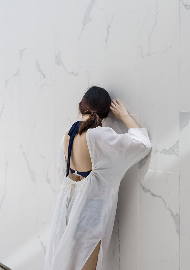 CORONA - Florawhite / Linen - 女装上衣 - 棉．麻 白色