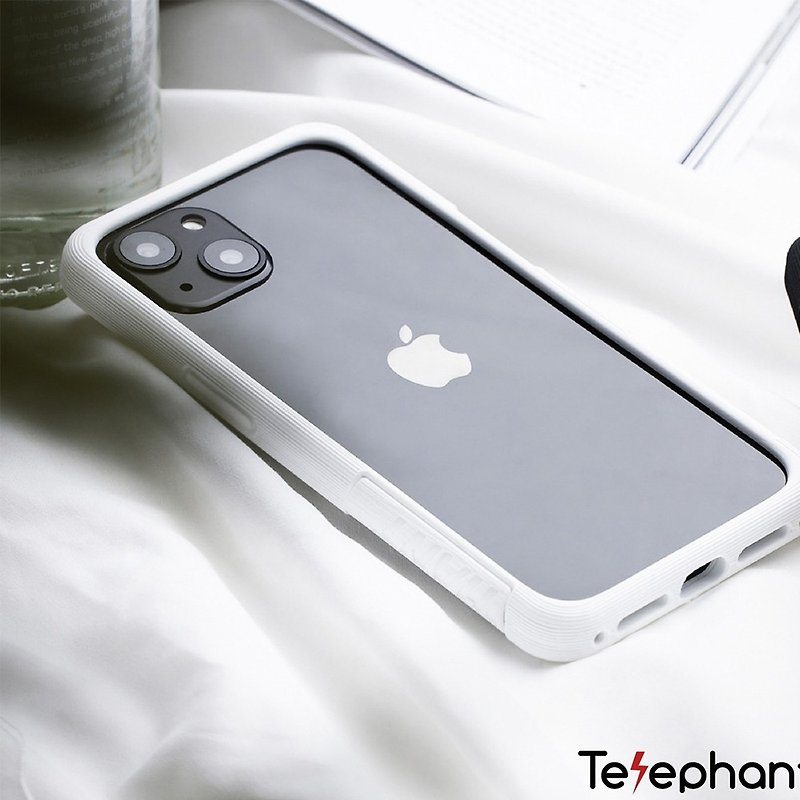 送品牌挂绳 iPhone 14系列 EPI 水波纹抗污防摔手机壳-纯白 - 手机壳/手机套 - 塑料 白色