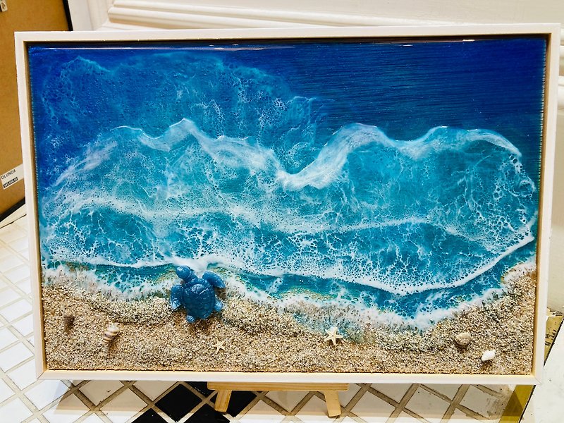 Epoxy海洋风壁画相框 - 海报/装饰画/版画 - 树脂 蓝色