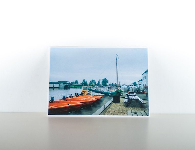 摄影明信片 | 港畔-赫劳-荷兰 - 小镇散步 - 卡片/明信片 - 纸 蓝色