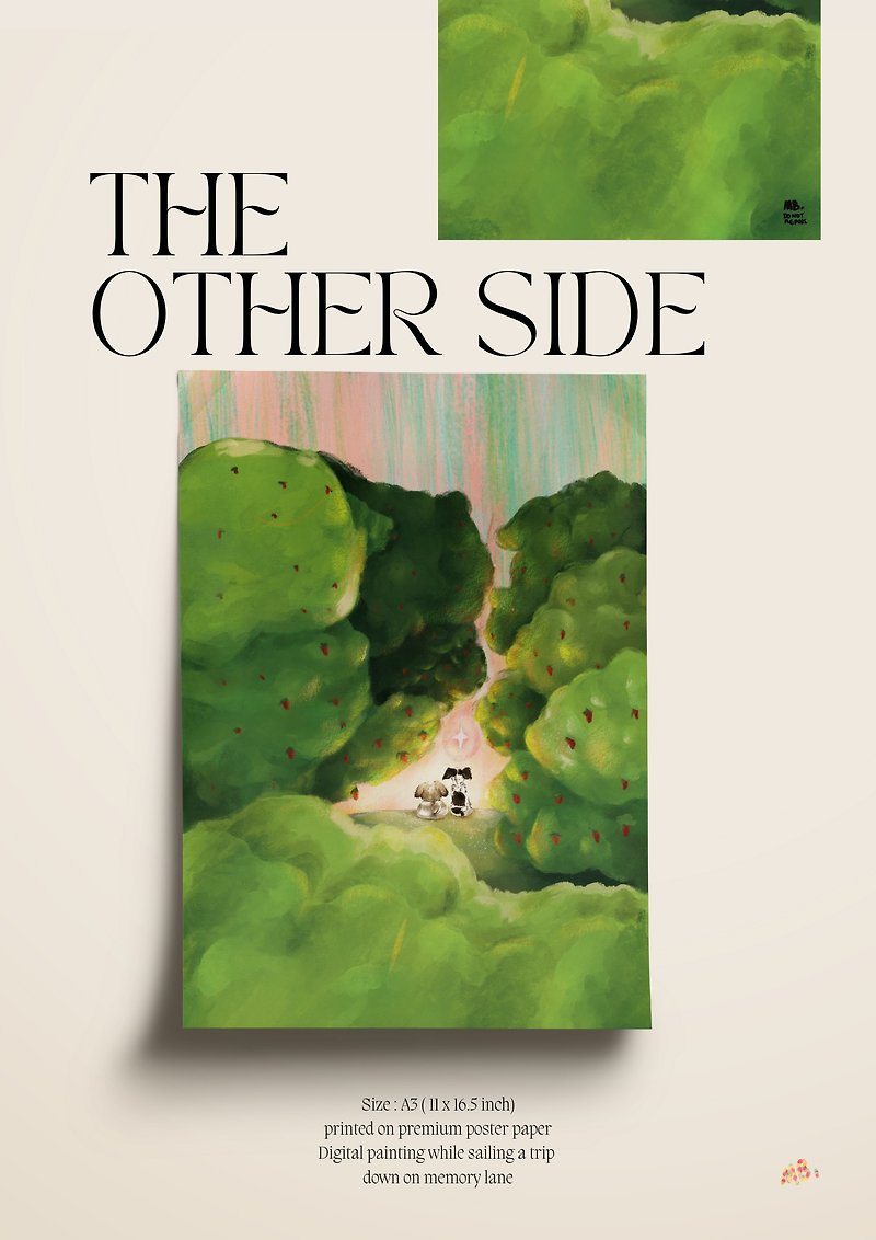 The other side - A3 Poster - 海报/装饰画/版画 - 纸 绿色